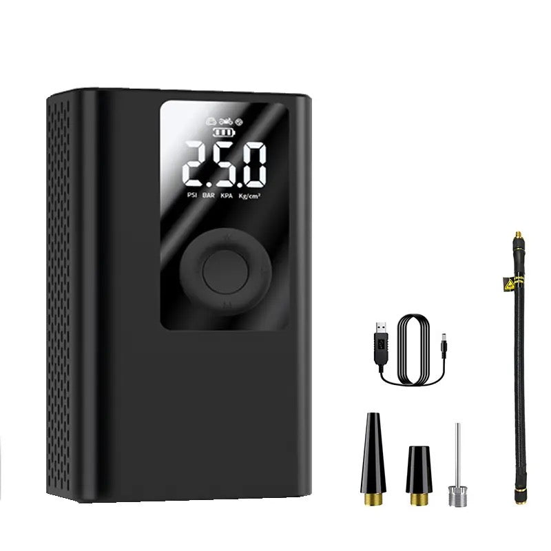 Mini compressore d'aria portatile con sensore di pressione LED 2000mAh | Maxistore™