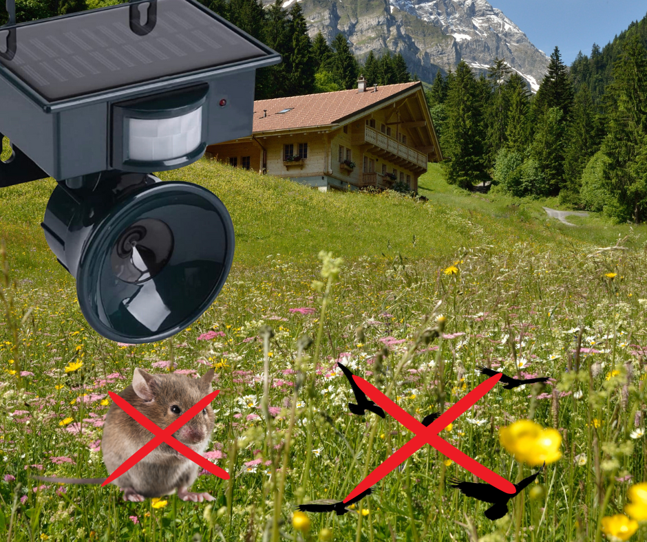 Repellente ultrasuoni con pannello solare integrato | Maxistore™