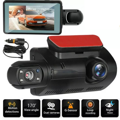 DVR Dash cam 1440P doppia inquadratura |Maxistore™