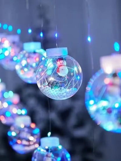 Catena 10 Sfere Luminose Natalizie a Led 4 metri |Maxistore™